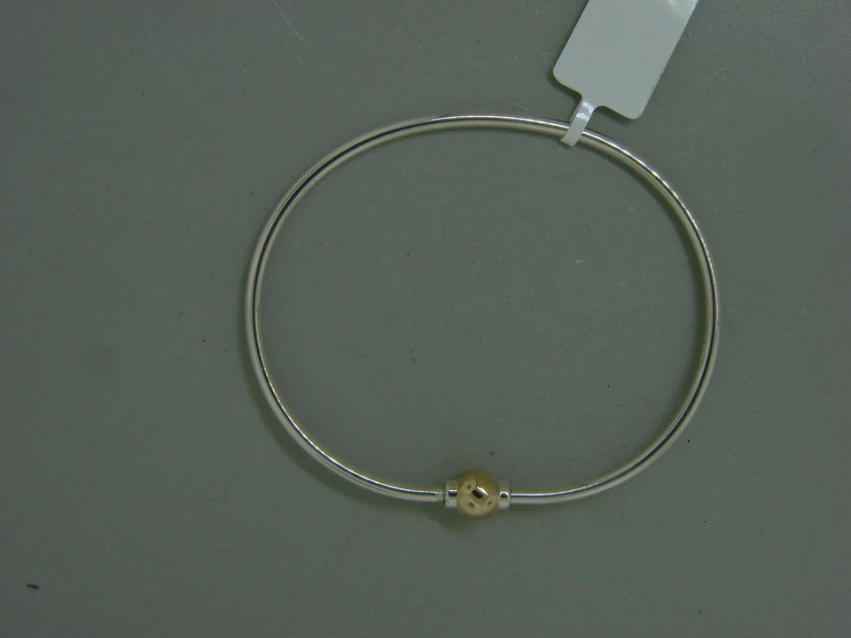 Brazalete LeStage Genuino Cape Cod Plata de Ley y Oro 14K - Joyería de Diseñador Foto 2 de 4