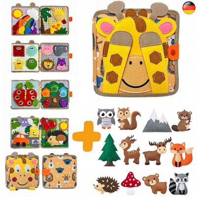 3D Filz Busy Board,Montessori Spielzeug Für Kleinkinder Baby Activity Quiet Book