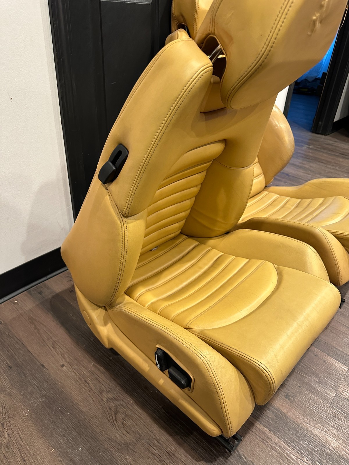 FERRARI 360 FRONT LEFT RIGHT BEIGE TAN SEATS OEM *NORMAL WEAR 6-8,10-12*