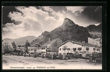 Oberammergau, Mühlbach mit Kofel, Ansichtskarte 