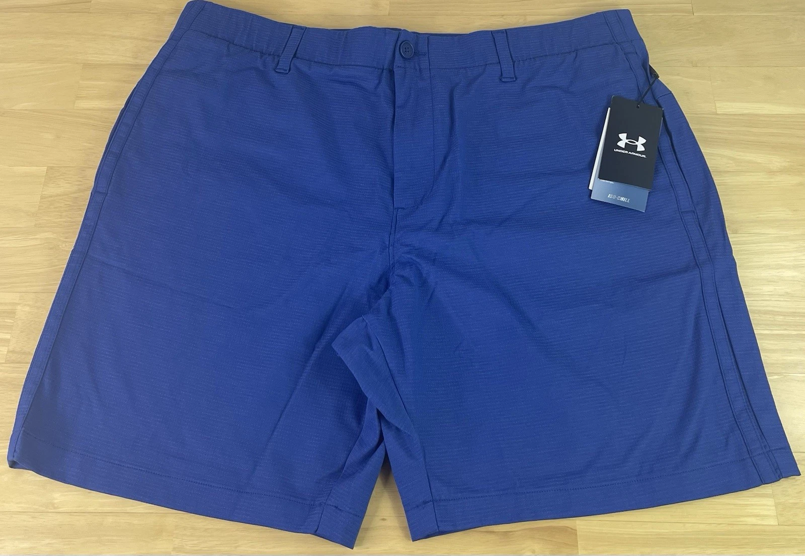 Under Armour UA Iso-Chill Airvent 9” Blue Golf Shorts 1370084 471, Men’s Size 40