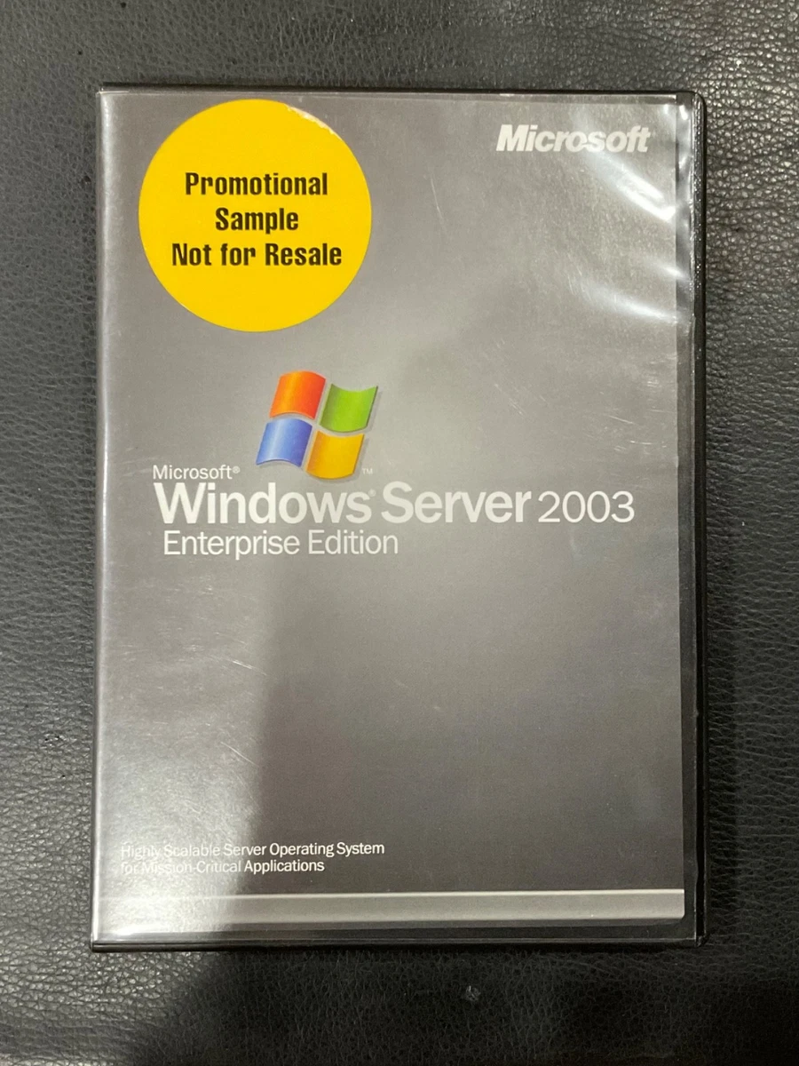 Microsoft Windows Server 2003 Operating System Software for sale
