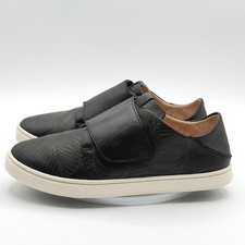 OLUKAI Pehuea Loupili Shoes Size 8 Womens Black Leather Hook  Loop Folding Heel