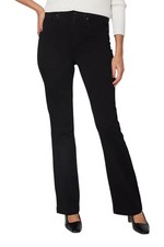 NYDJ Women's Sure Stretch High-Rise Barbara Bootcut Jeans Blk Sapphire