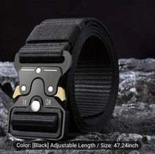 MENS Adjustable Casual Military Tactical Belt With Quick Release