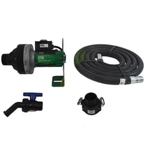 FlowServe 12 Volt CT6 Viton Chemical Pump With Hose, Valve, Spout, Bracket, 2"QC