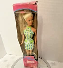 Vintage Mattel 1998 Pretty In Plaid Blonde Barbie Doll  IOB NRFB Box has Damage