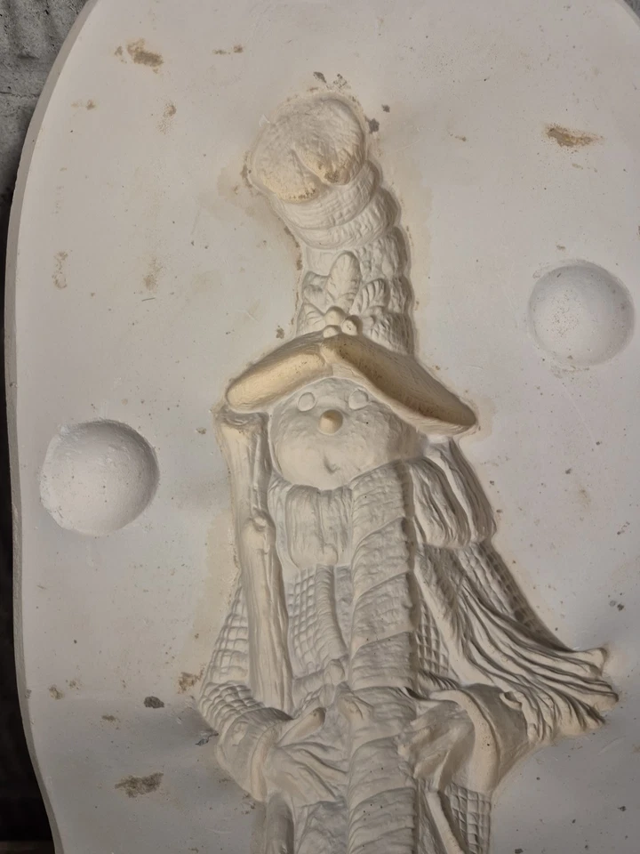 Kimple 2697 Ceramic Slip Mold Large Oak Knob Snowman Winter Christmas 14 Inch - Image 2 of 4