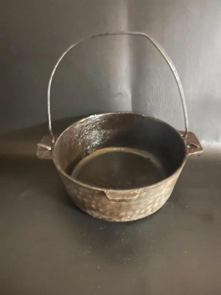 Антикварный чугунный горшок 10 дюймов - Изображение 2 из 4