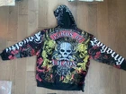 Club Chaos VTG NWT Hoodie All Over Print AOP Breaking Bad Skull Skater Grunge