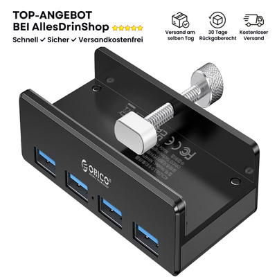 USB 3.0 Hub | Mini-Aluminium-Design | 5 Gbps Super Speed