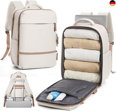 SZLX Großer Reiserucksack Damen,Vakuum Rucksack mit Pumpe Ryanair Handgepäck 4