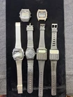 Vintage Quartz Watch Lot Calculator Chronograph Alarm Untested Parts Repair