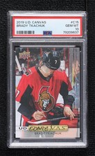 2019-20 Upper Deck UD Canvas Brady Tkachuk #C15 PSA 10 GEM MT 09gn