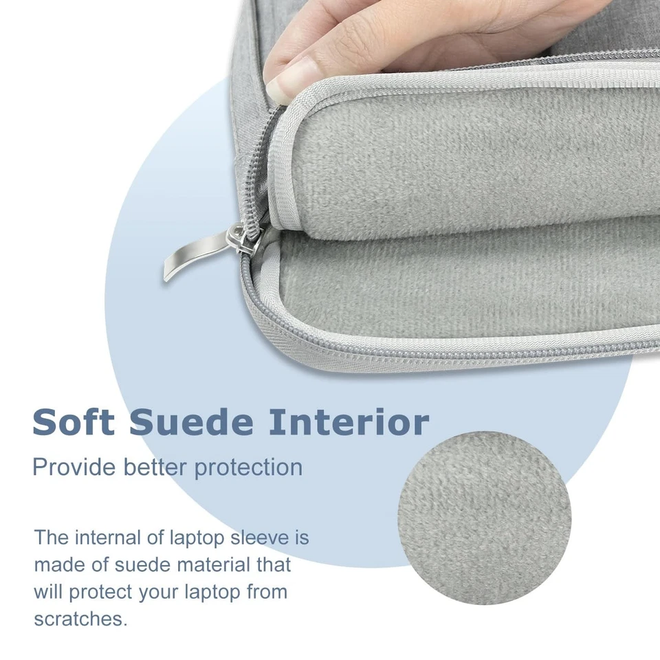 Funda para portátil de 13 pulgadas con asa para MacBook 2025-2022 13,6" con M3 M2... Foto 3 de 4