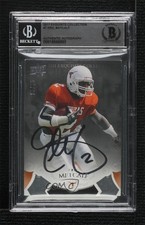 BAS 2011 Upper Deck Exquisite Collection 16/75 Eric Metcalf #7 BGS Authentic 3c7