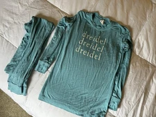 Kate Quinn Bamboo Pajamas Channukah Dreidel  Sz 6