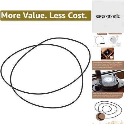 Turntable Drive Belt for Pro-Ject, Compatible with Pro-Ject Essential I, II, ...