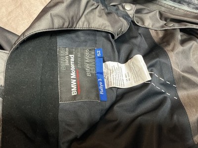 BMW Motorrad Rallye 3 Mens Jacket Size 52 black Pockets Liner