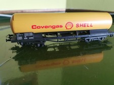 TRENINI ELETTRICI LIMA VAGONE CISTERNA 4 ASSI SHELL COVENGAS SCALA HO OTTIMA