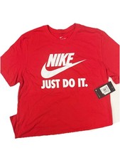 New Nike Just Do It Men  s T-Shirt Red size M soft material Dri-Fit