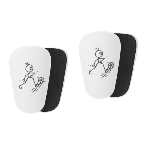 Disnace Lot De 2 Paires De Chaussettes De Protection Pour Tibias De Football - Enfants 5-12 Ans, Respirantes, Mollet 30x8 Cm, Noir/blanc/vert/bleu