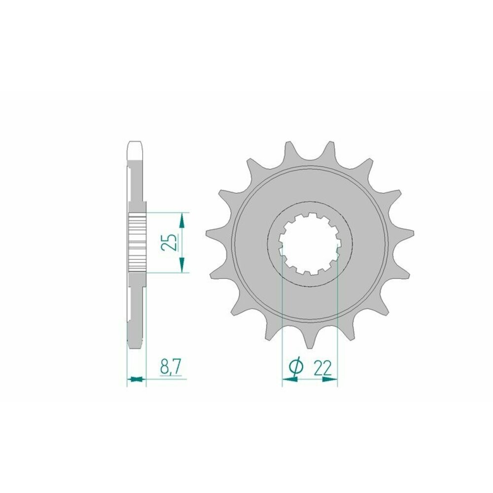 Standard Steel Pinion 28405-Step 525 For Motorcycle Parts Accessories