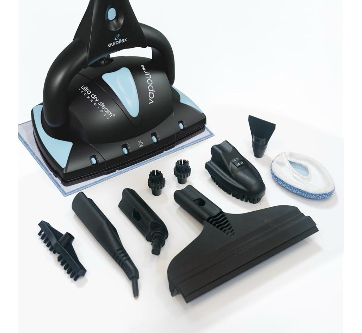 Euroflex Vapour Pro - 20-piece Steam Mop with Integrated All-in-one Portable New
