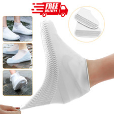 1 Pair Silicone Waterproof Shoe Covers Reusable Rain Boot Covers Non-Slip