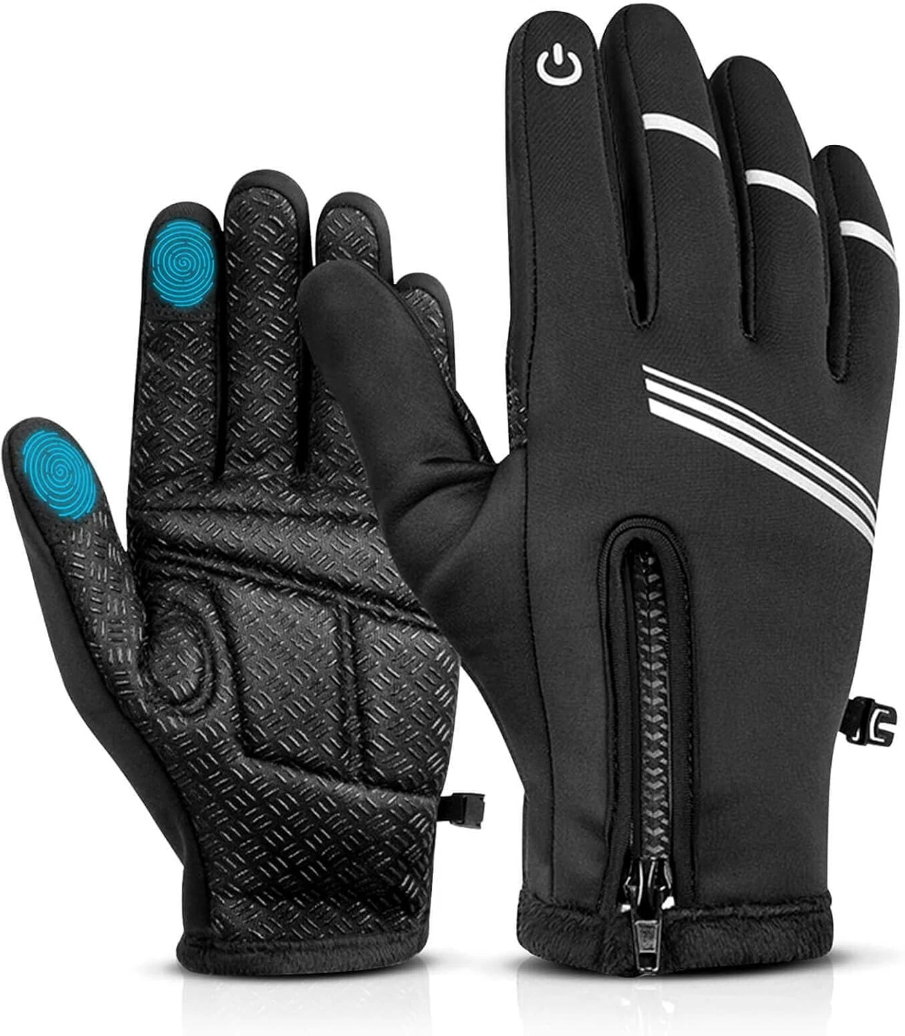 Winter Cycling Gloves for Men and Women - Thermal Full Finger Bike Gloves - Touc