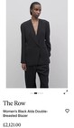 THE ROW Alda Blazer  Black Jacket  Double Breasted Shawl Lapels NwT $2800 8 M — photo 7