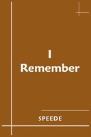 Speede | I Remember | Taschenbuch | Englisch (2008) | Kartoniert / Broschiert