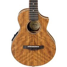 Ibanez UEWT14E Acoustic-Electric Tenor Ukulele, Open Pore Natural w/ Gig Bag and