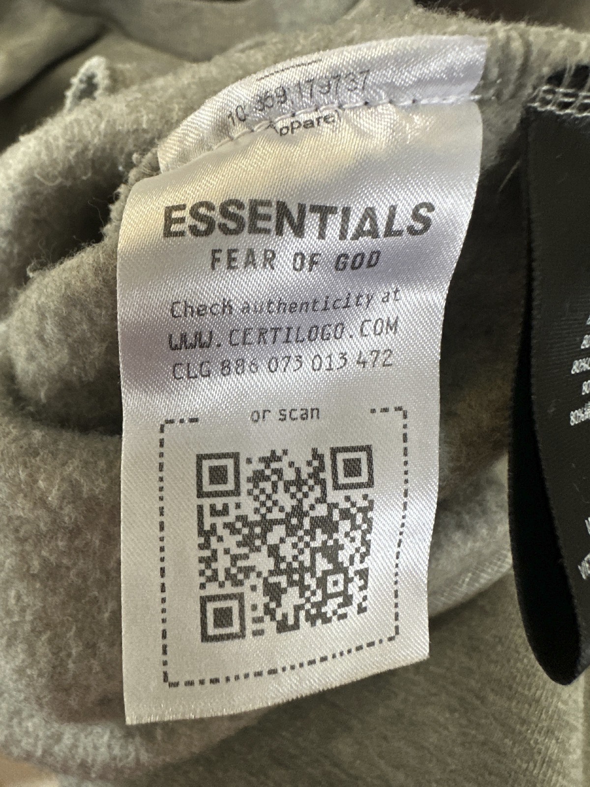 Essentials Fear of God State Sweatshirt Fleece Crew Neck Heather Oatmeal Medium