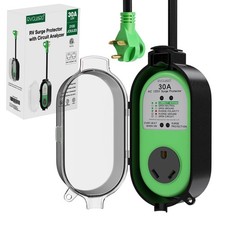 RV Surge Protector 30 Amp, 2100 Joules Surge Protection with Weatherproof Cov...