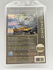 Dimensions Gold Collection Petite Morning Lake Counted Cross Stitch Kit NOS