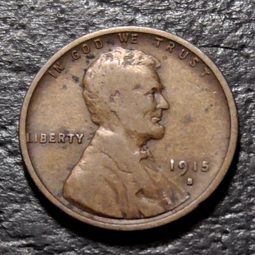 1915-S Lincoln Cent, VG+ spots, discounted