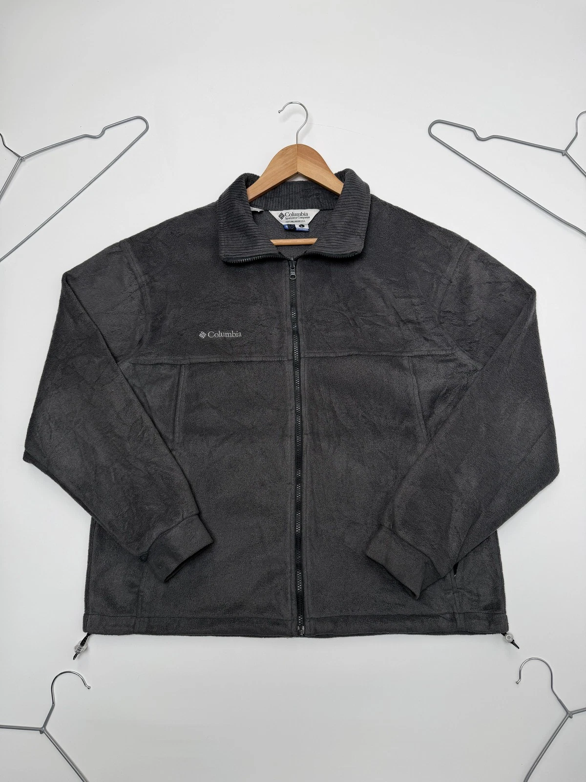 Columbia Windbreaker Jacket Full Zip Pockets Interchange Size L Grey Outdoor
Opens in a new window o