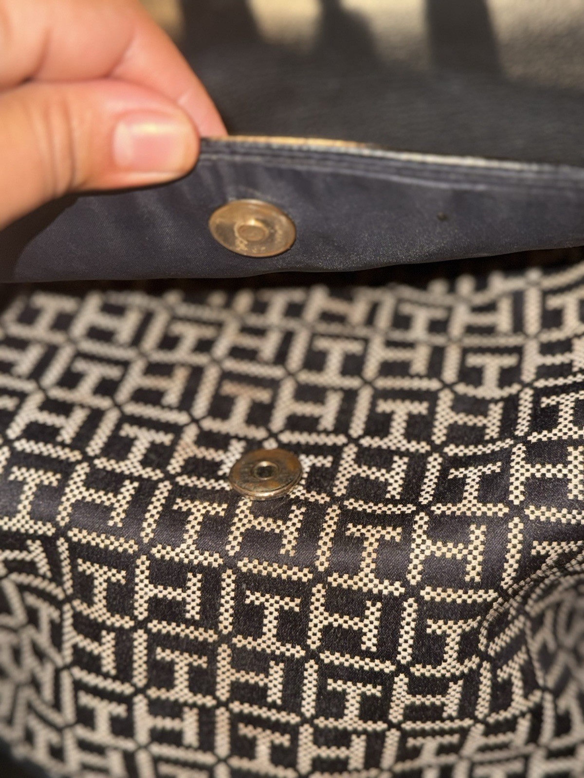 Tommy Hilfiger Logo Pattern Backpack Adjustable S… - image 2