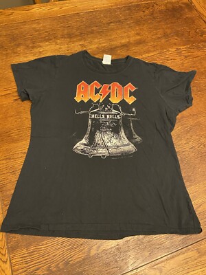 AC/DC Hell s Bells Ladies Fit Shirt Sz L
