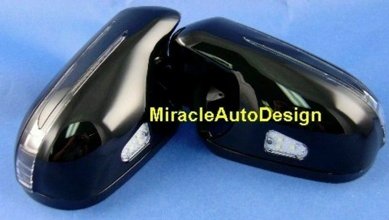 DOS CUBIERTAS DE ESPEJO RETROVISOR PUERTA LED NEGRO FLECHAS PARA MERCEDES BENZ R230 SL 2002-2005 Foto 2 de 4