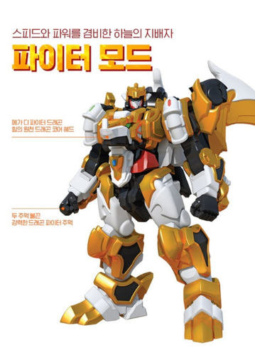 [Dino Core] Evolution 2 Mega D_Fighter DRAGON Transformer Robot Change Mode Toy - Picture 6 of 6