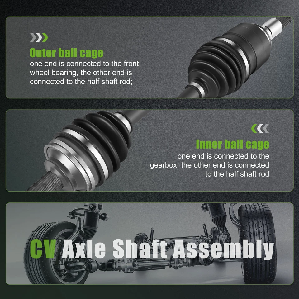 Pair Fits Lexus GS350 IS250 Front AWD 2007-2011 2008 CV Axle Half Shaft - Image 4 of 4