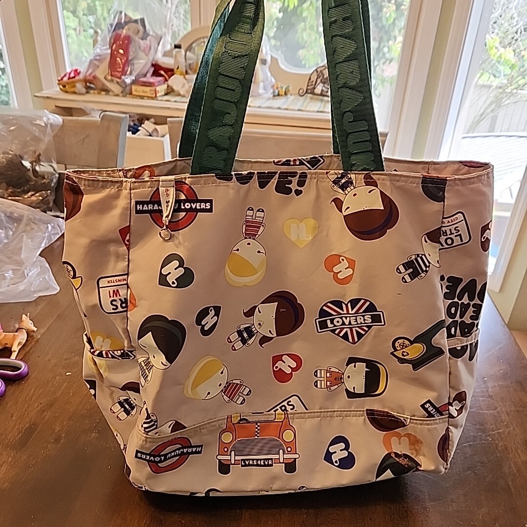 Harajuku Lovers Shoulder Tote Bag Purse Ready Steady Love Street