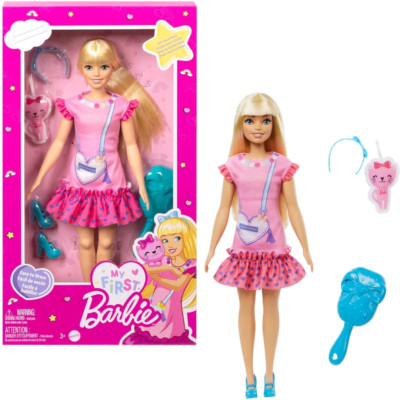 My First Barbie Malibu Doll Soft Touch Poseable Body New Kids Toy