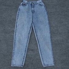 Vintage Lee Acid Washed Womens Jeans 10 MED High Rise Mom 26x29 Distress