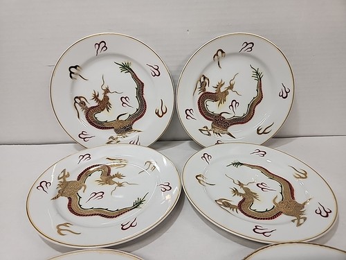 Set of 22 Occupied Japan Gold Dragon Pheonix Coffee Pot Creamer Sugar Cup Saucer - Picture 15 of 17