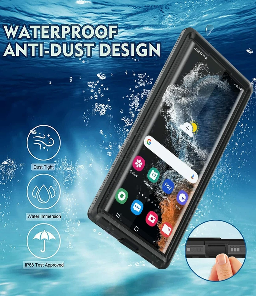 Funda Impermeable para Samsung Galaxy S22, S22+, S22 Ultra 5G Plus Protector de Pantalla Foto 2 de 4
