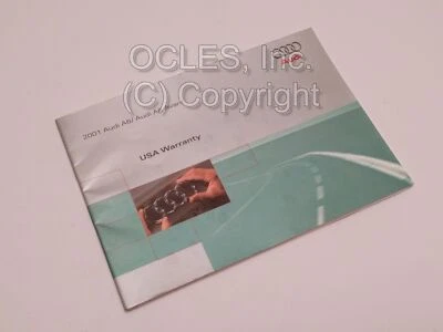 Genuine Audi C5 Book. 2001 Audi A6 / Audi A6 Avant USA Warranty - Image 1 of 4