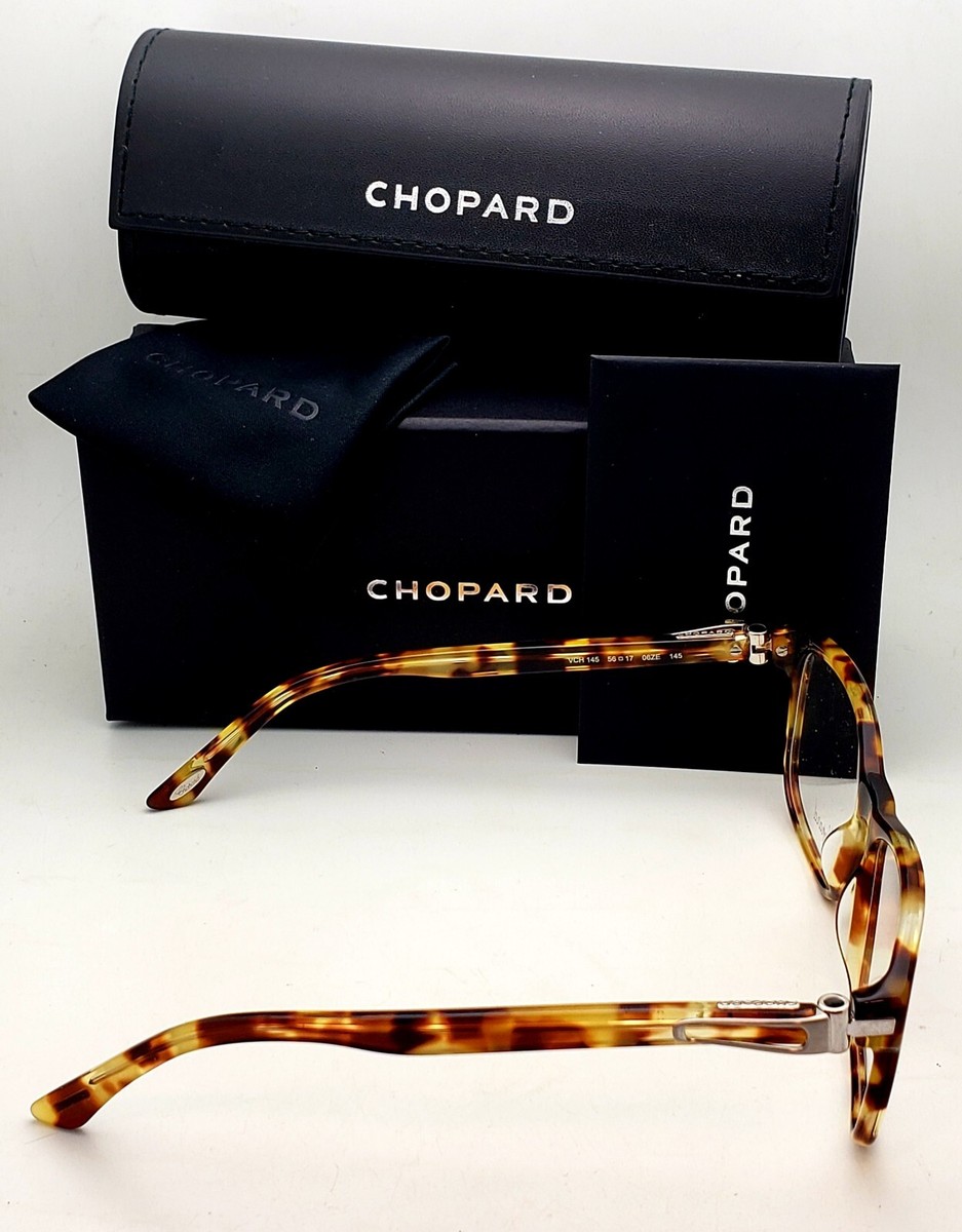 CHOPARD Reading Glasses VCH 145 06ZE 56-17 Tortoise 23KT GP Gold